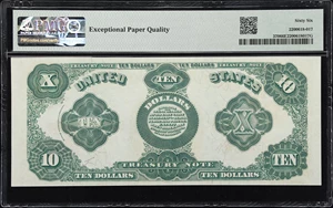 image for: Fr. 370. 1891 $10 Treasury Note. PMG Gem Uncirculated 66 EPQ.
