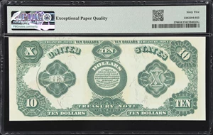 image for: Fr. 370. 1891 $10 Treasury Note. PMG Gem Uncirculated 65 EPQ.