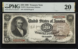 image for: Fr. 372. 1890 $20 Treasury Note. PMG Very Fine 20.