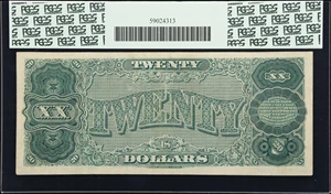 image for: Fr. 374. 1890 $20 Treasury Note. PCGS Currency Very Fine 25.