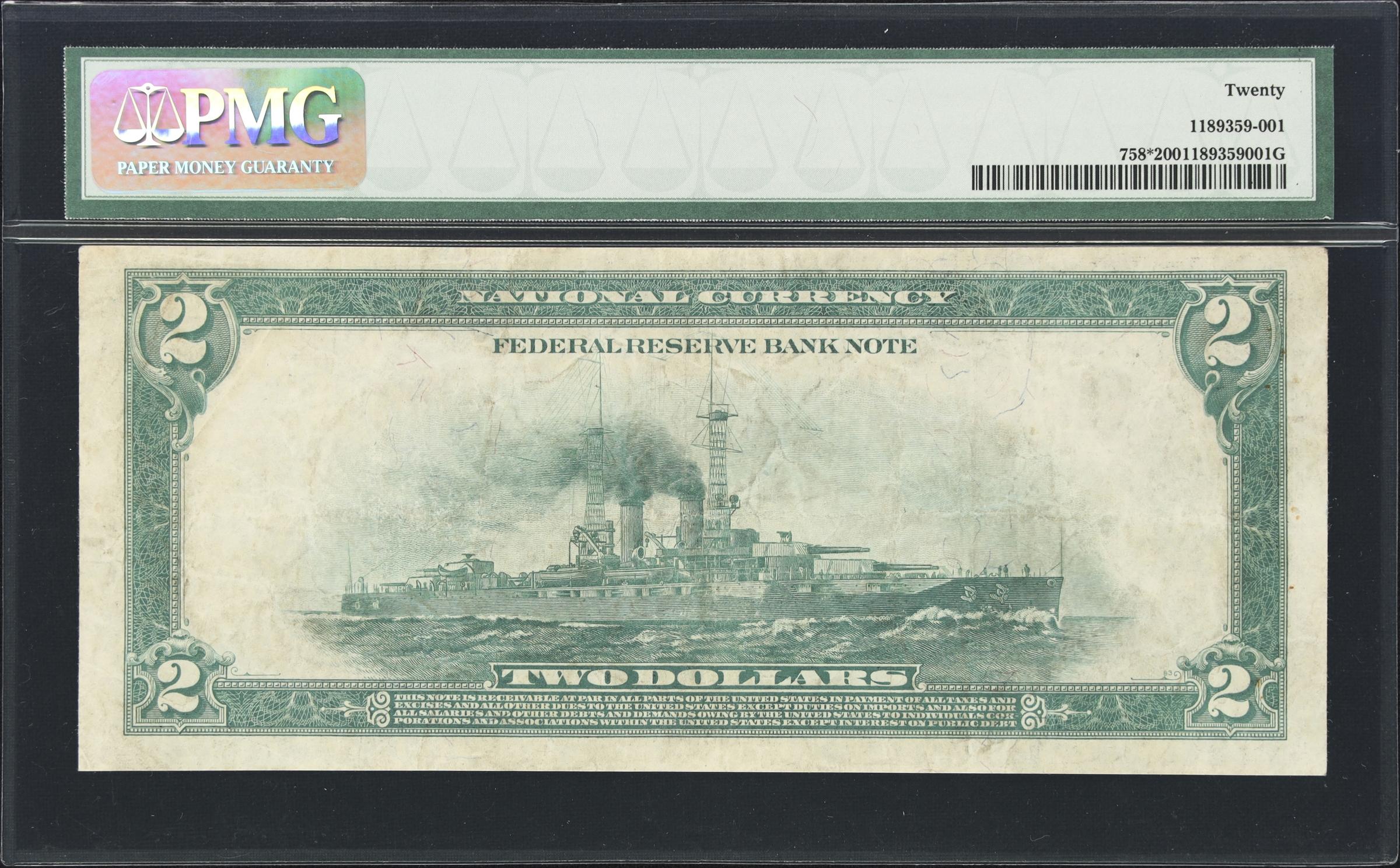 image for: Fr. 758*. 1918 $2 Federal Reserve Bank Star Note. Cleveland. PMG Very Fine 20.