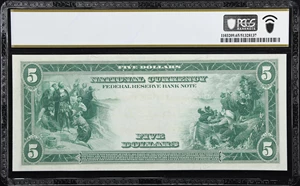 image for: Fr. 794. 1918 $5 Federal Reserve Bank Note. Chicago. PCGS Banknote Gem Uncirculated 65 PPQ.