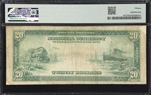 image for: Fr. 827. 1915 $20 Federal Reserve Bank Note. Kansas City. PMG Choice Fine 15.