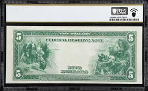 image for: Fr. 891a*. 1914 $5 Federal Reserve Star Note. San Francisco. PCGS Banknote Choice Uncirculated 64 PPQ.