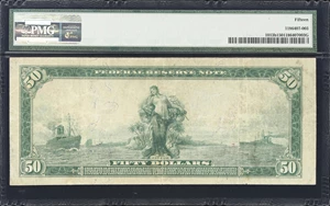 image for: Fr. 1013b. 1914 Red Seal $50 Federal Reserve Note. New York. PMG Choice Fine 15.