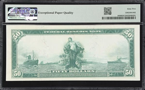 image for: Fr. 1046. 1914 $50 Federal Reserve Note. Atlanta. PMG Gem Uncirculated 65 EPQ.