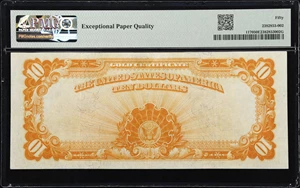 image for: Fr. 1170. 1907 $10 Gold Certificate. PMG About Uncirculated 50 EPQ.