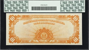 image for: Fr. 1171. 1907 $10 Gold Certificate. PCGS Currency Superb Gem New 67 PPQ.