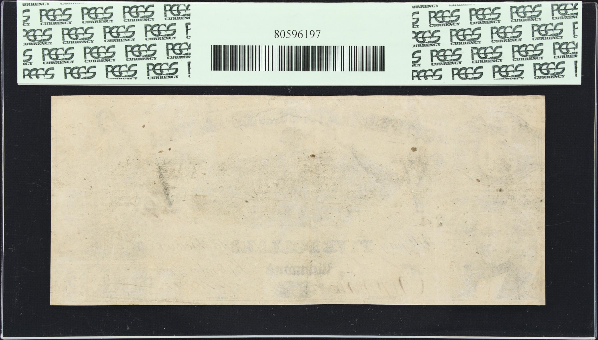 image for: T-37. Confederate Currency. 1861 $5. PCGS Currency Very Fine 35.