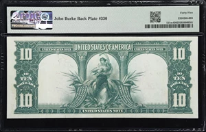 image for: Fr. 121m. 1901 $10 Legal Tender Note. Mule. PMG Choice Extremely Fine 45.