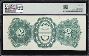 image for: Fr. 245. 1891 $2 Silver Certificate. PMG Choice Extremely Fine 45.