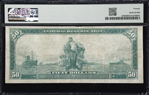 image for: Fr. 1049. 1914 $50 Federal Reserve Note. Chicago. PMG Very Fine 20.