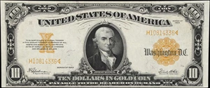 image for: Fr. 1173a. 1922 $10 Gold Certificate. Very Fine.