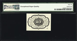 image for: Fr. 1242. 10 Cents. First Issue. PMG Gem Uncirculated 66 EPQ.