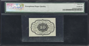 image for: Fr. 1243. 10 Cents. First Issue. PMG Choice Uncirculated 64 EPQ.