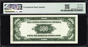 image for: Fr. 2202-D. 1934A $500 Federal Reserve Note. Cleveland. PMG About Uncirculated 53 EPQ.