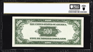 image for: Fr. 2202-F. 1934A $500 Federal Reserve Note. Mule. Atlanta. PCGS Banknote Choice Uncirculated 63.