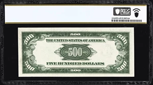 image for: Fr. 2202-F. 1934A $500 Federal Reserve Note. Mule. Atlanta. PCGS Banknote Choice Extremely Fine 45.