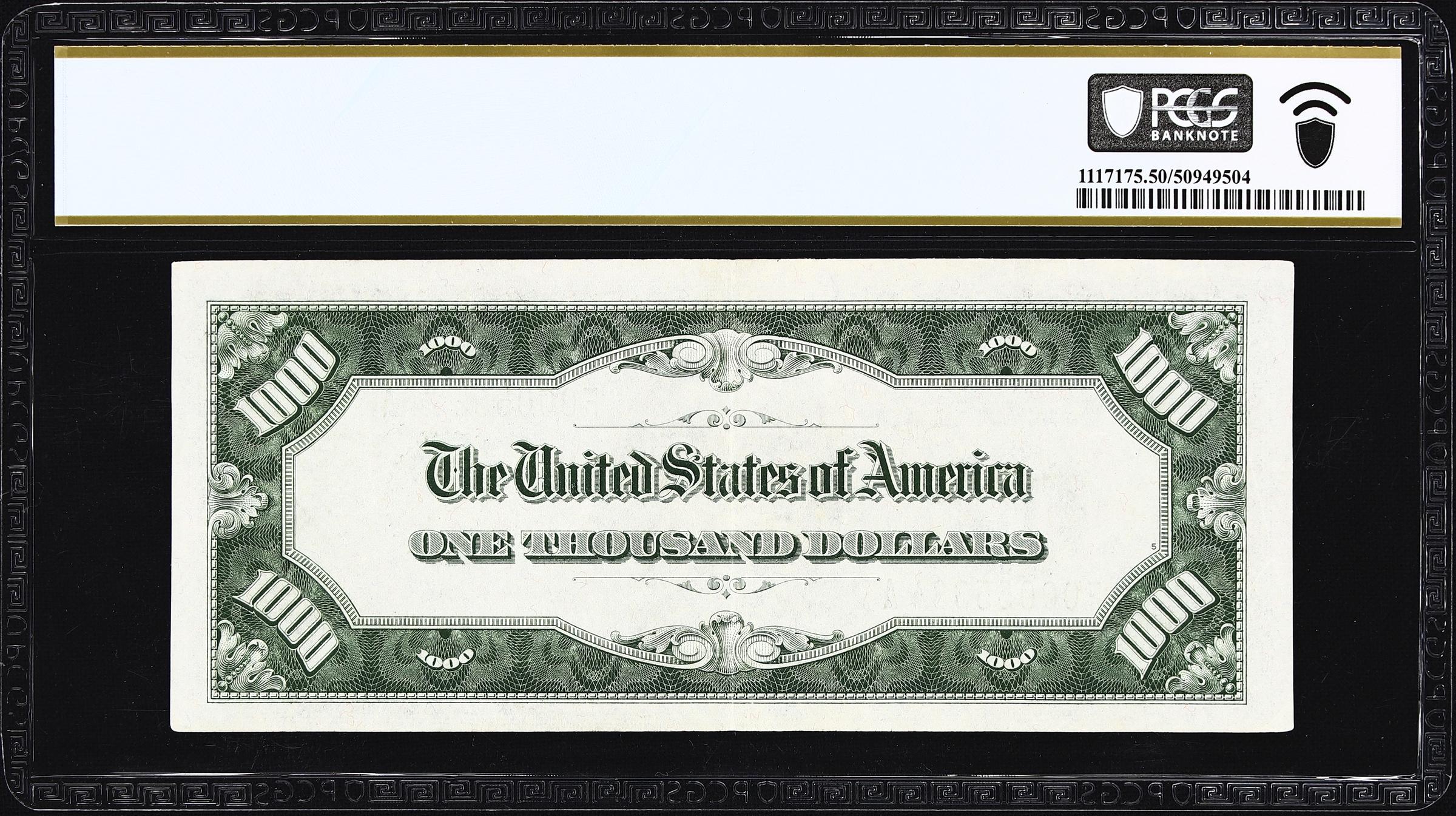image for: Fr. 2212-F. 1934A $1000 Federal Reserve Note. Atlanta. PCGS Banknote About Uncirculated 50.