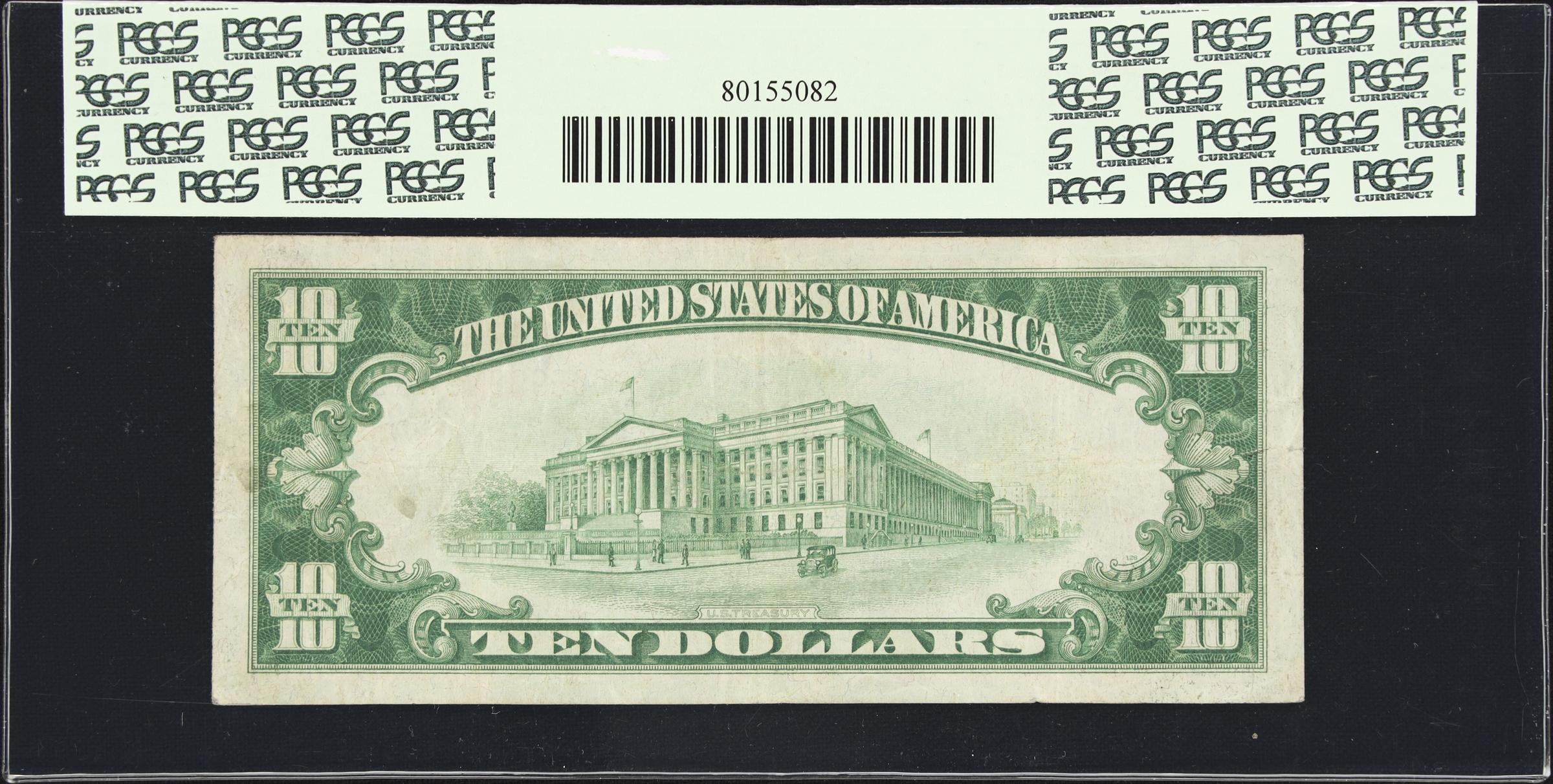 image for: Fr. 2400*. 1928 $10 Gold Certificate Star Note. PCGS Currency Very Fine 25 PPQ.