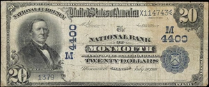 image for: Monmouth, Illinois. $20 1902 Date Back. Fr. 645. NB. Charter #4400. Very Good to Fine.