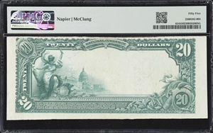 image for: Knoxville, Iowa. $20 1902 Plain Back. Fr. 654. Knoxville NB. Charter #1871. PMG About Uncirculated 55.