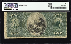 image for: Concord, Massachusetts. $1 1875. Fr. 383. Concord NB. Charter #833. PMG Very Good 10.