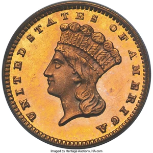 image for: 1878 G$1 JD-1, High R.6, PR65 PCGS....