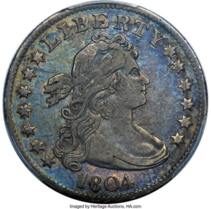 image for: 1804 25C B-1, R.3, VF35 PCGS....