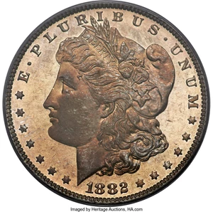 image for: 1882 $1 MS65 Deep Mirror Prooflike PCGS....