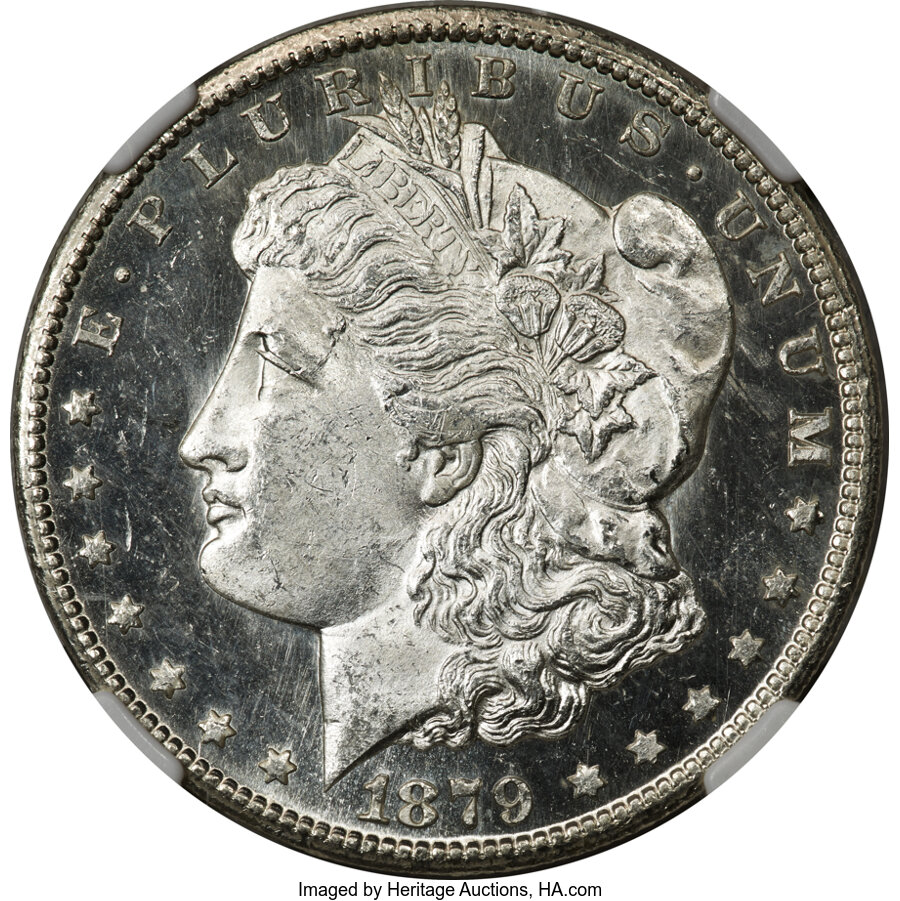 image for: 1879-CC $1 Capped Die, VAM-3, MS64 Deep Prooflike NGC....