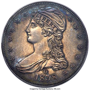 image for: 1838-O 50C GR-1, R.7, PR64BM PCGS....
