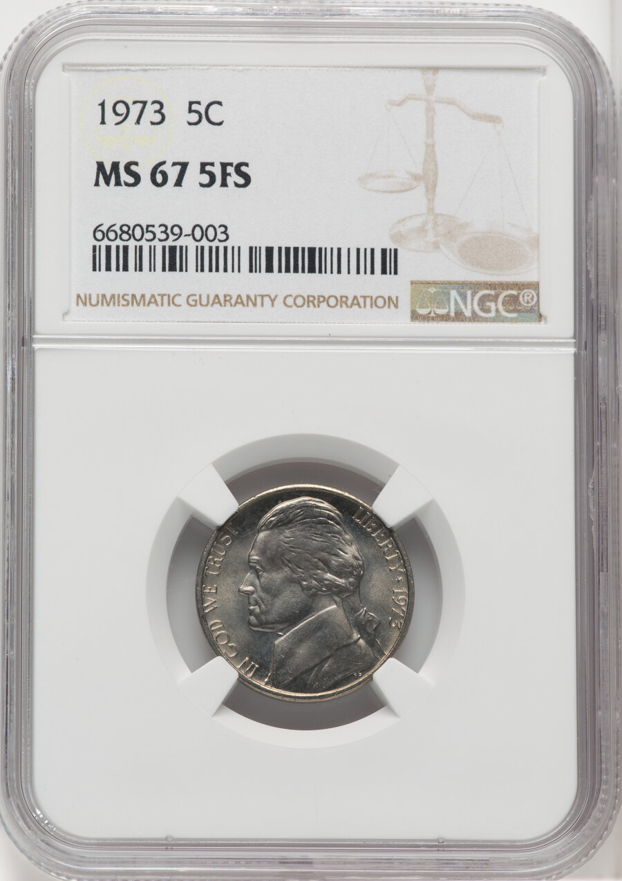 image for: 1973 5C MS67 Full Steps NGC. NGC Census: (13/0).  ...