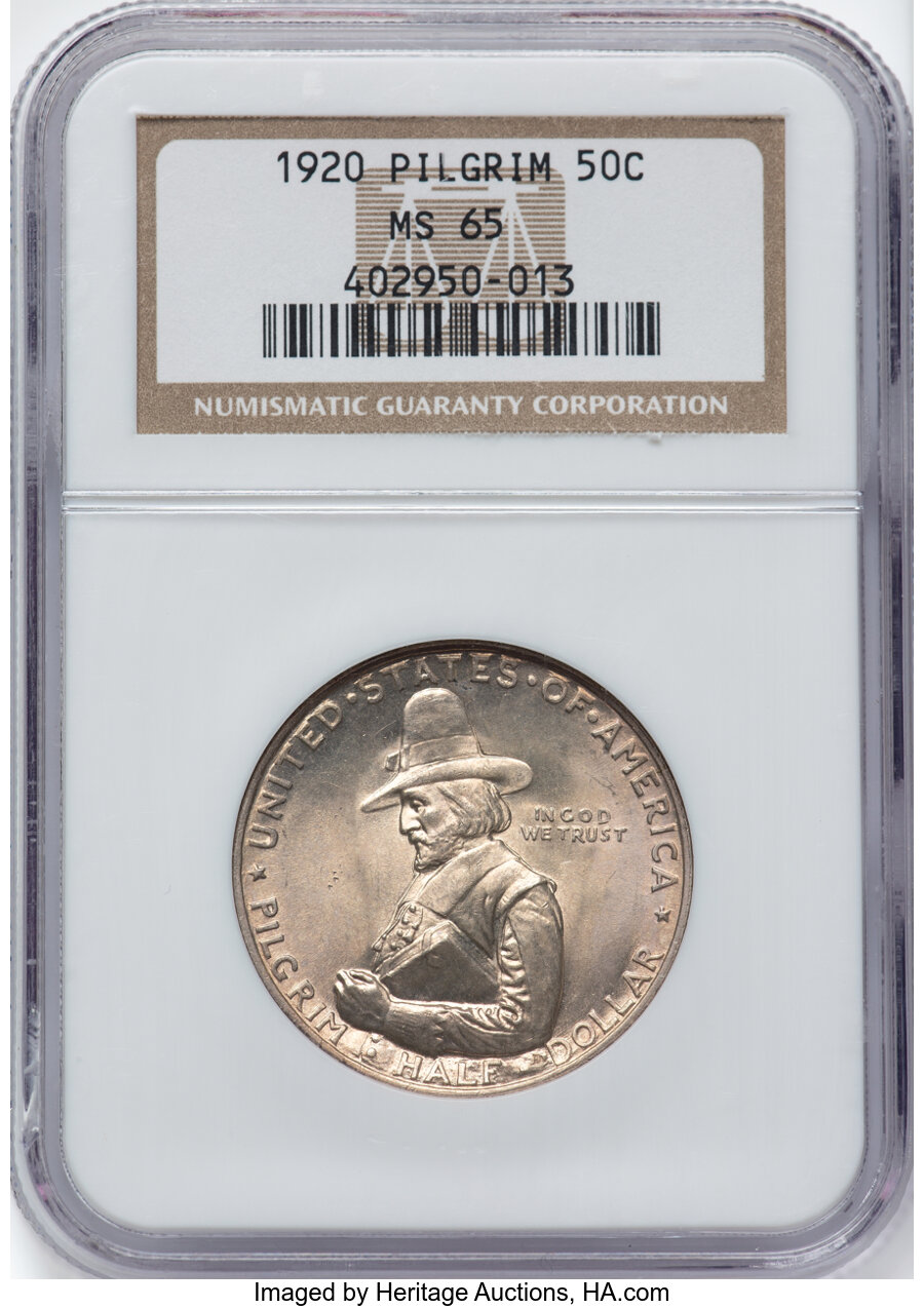 1920 Silver Commemoratives Pilgrim Mint State (MS) Pricing