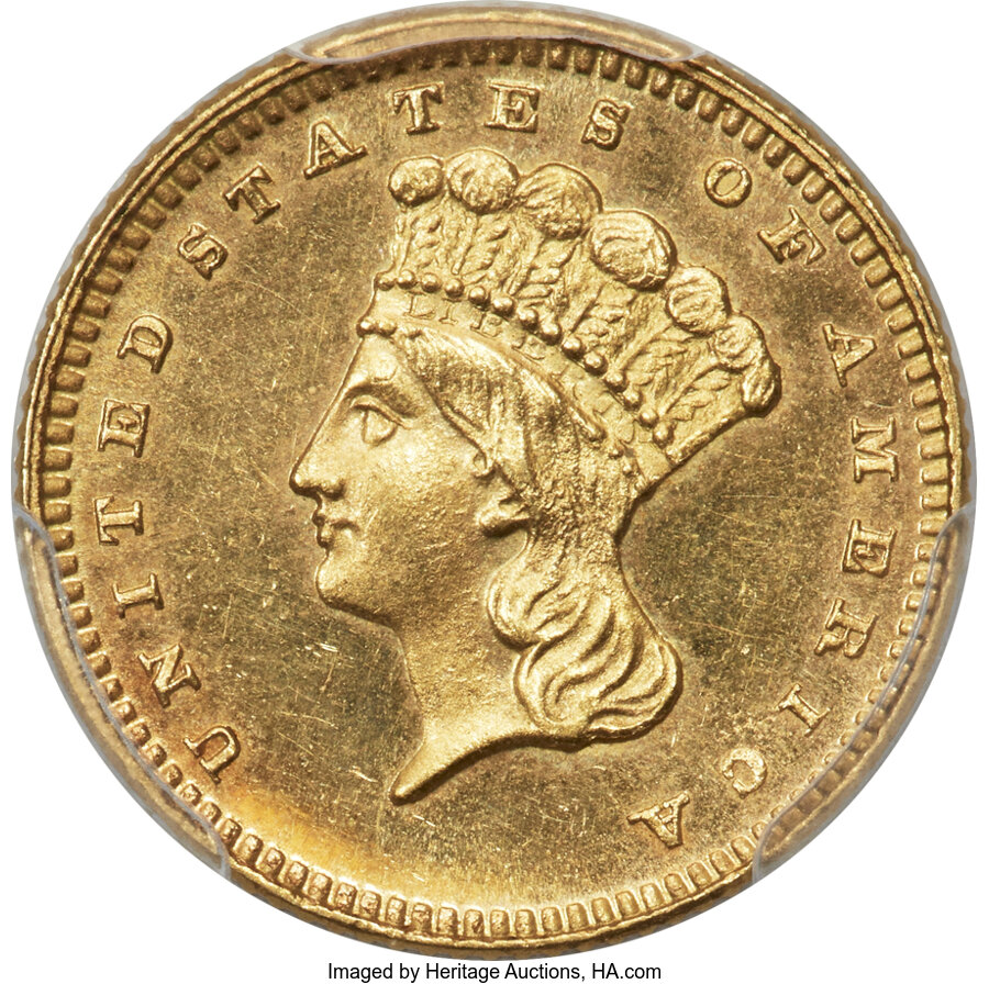 image for: 1886 G$1 Low Date, JD-2, Low R.6, PR64 PCGS....