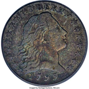 image for: 1795 H10C V-5, LM-8, R.3, VF20 PCGS. CAC....
