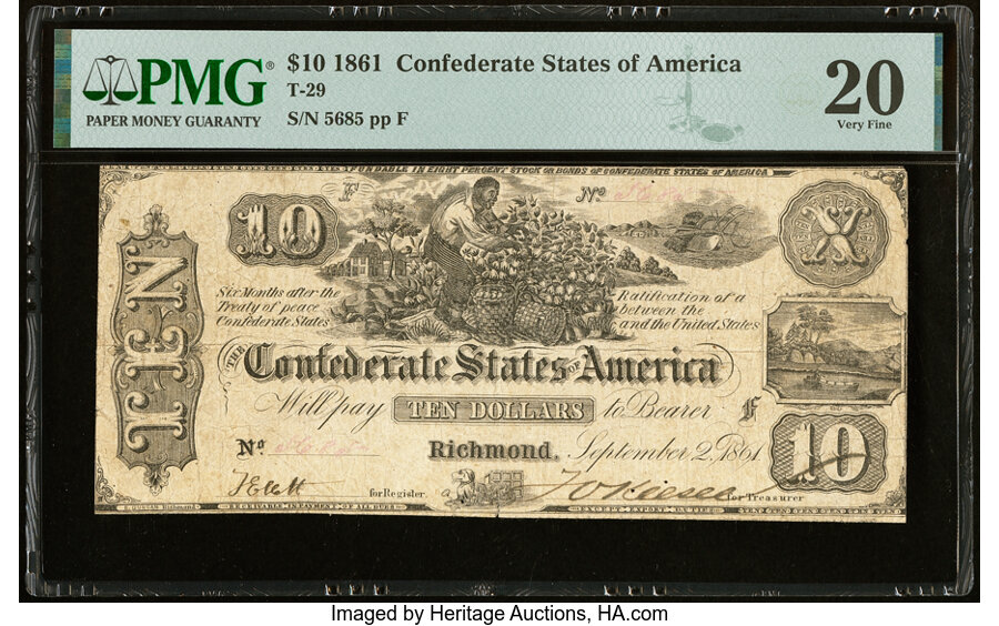 image for: T29 $10 1861 PF-1 Cr. 237 PMG Very Fine 20....