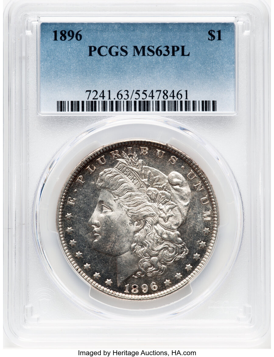 1896 Morgan Dollar PL Mint State (MS) Pricing Guide | The Greysheet