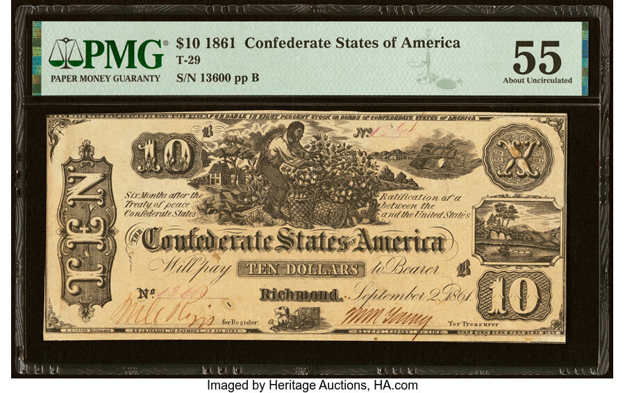 image for: T29 $10 1861 PF-1 Cr. 237 PMG About Uncirculated 55....