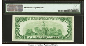 image for: Fr. 2150-L $100 1928 Federal Reserve Note. PMG Choice Uncirculated 64 EPQ....