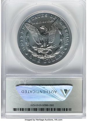 image for: 2021-CC $1 Morgan Dollar 100th Anniversary, CC Privy, A First Strike Coin, MS70 ANACS....
