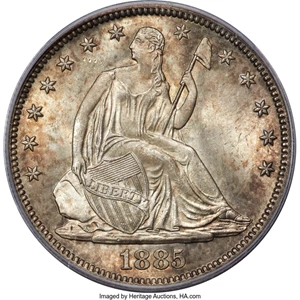 image for: 1885 50C WB-101 MS66 PCGS....