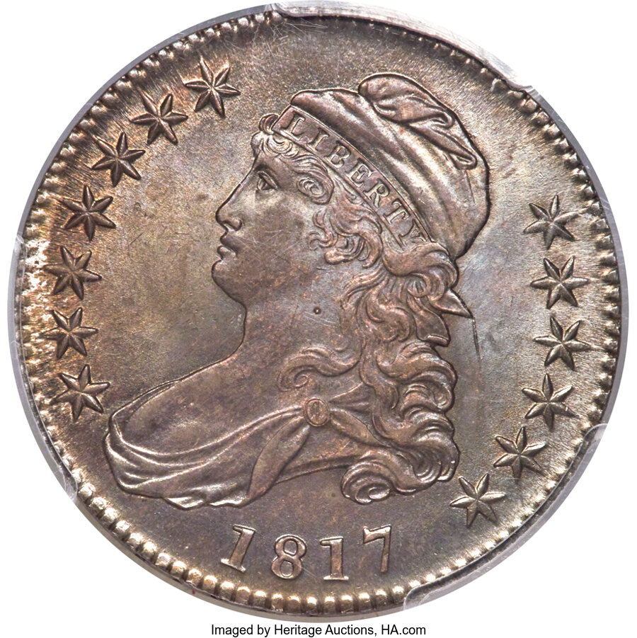 image for: 1817 50C O-111a, R.2, MS64 PCGS....