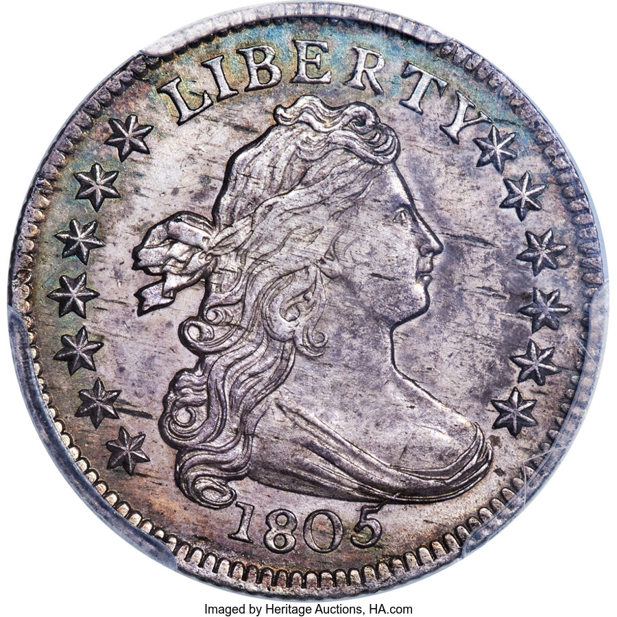 image for: 1805 10C 5 Berries, JR-1, R.4, MS61 PCGS....