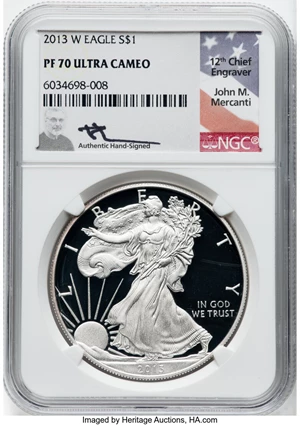 image for: 2013-W Silver Eagle $1 NGC PR70 DCAM