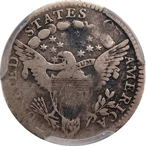 image for: 1801 Draped Bust Half Dime. LM-2. Rarity-4. Fine Details--Environmental Damage (PCGS).