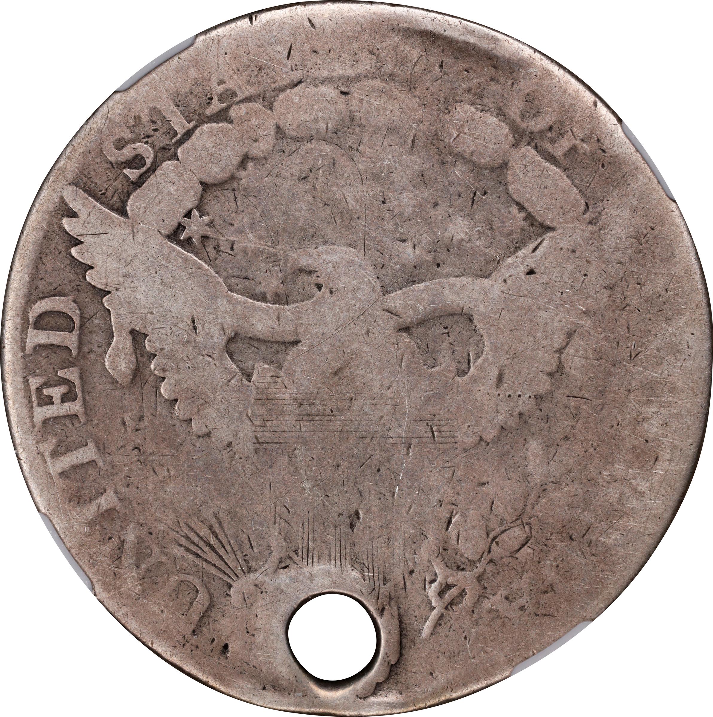 image for: 1802/1 Draped Bust Silver Dollar. BB-233, B-2. Rarity-4. Wide Date. Good Details--Holed (NGC).