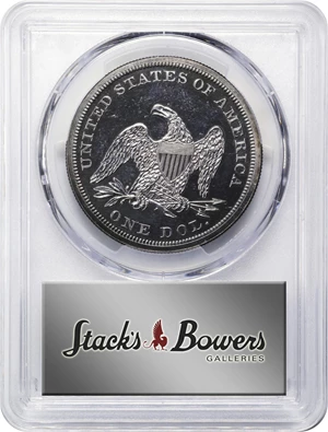 image for: 1861 Liberty Seated Silver Dollar. Proof-62 (PCGS).