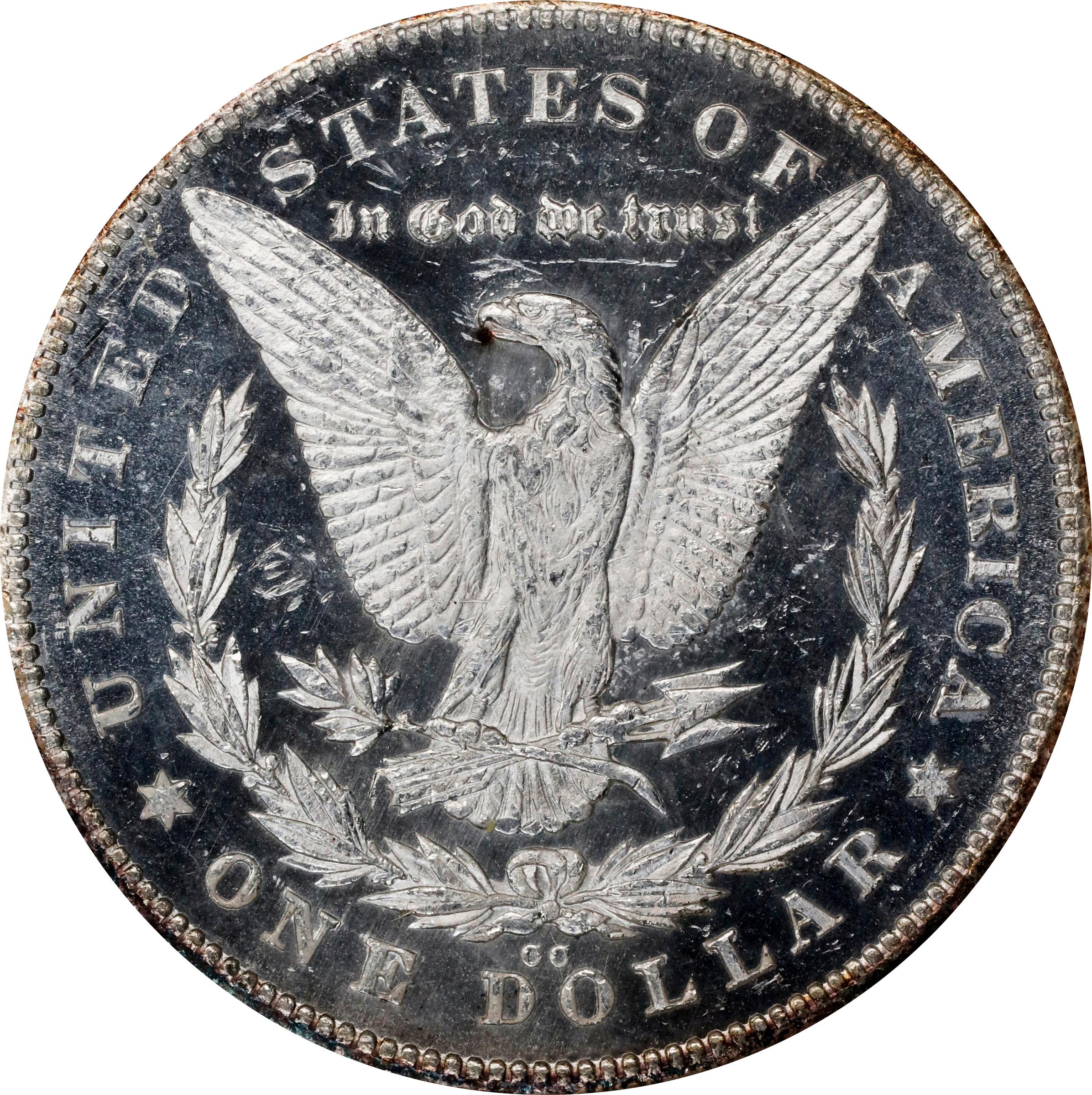 image for: 1878-CC Morgan Silver Dollar. VAM-11. Top 100 Variety. Lines in Wing. MS-64 DPL (NGC).