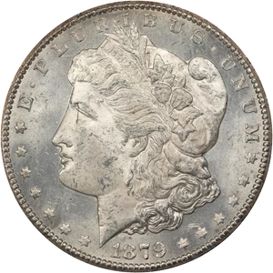 image for: 1879-CC GSA Morgan Silver Dollar. Clear CC. MS-62 (NGC). CAC.